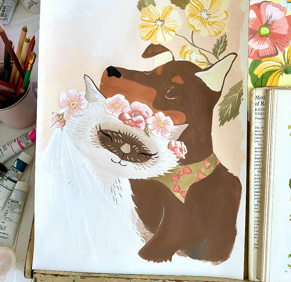 Congratulations Print Greeting Card Wedding & Engagement