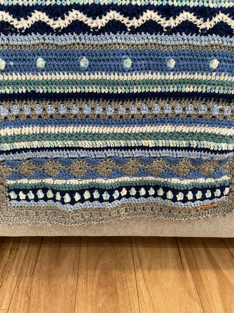 Boho Baby Boy Blanket