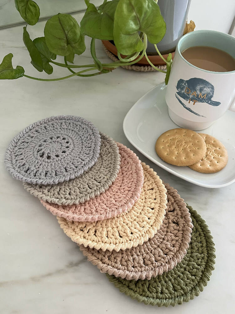 Country Coaster - Cotton Crochet Coaster