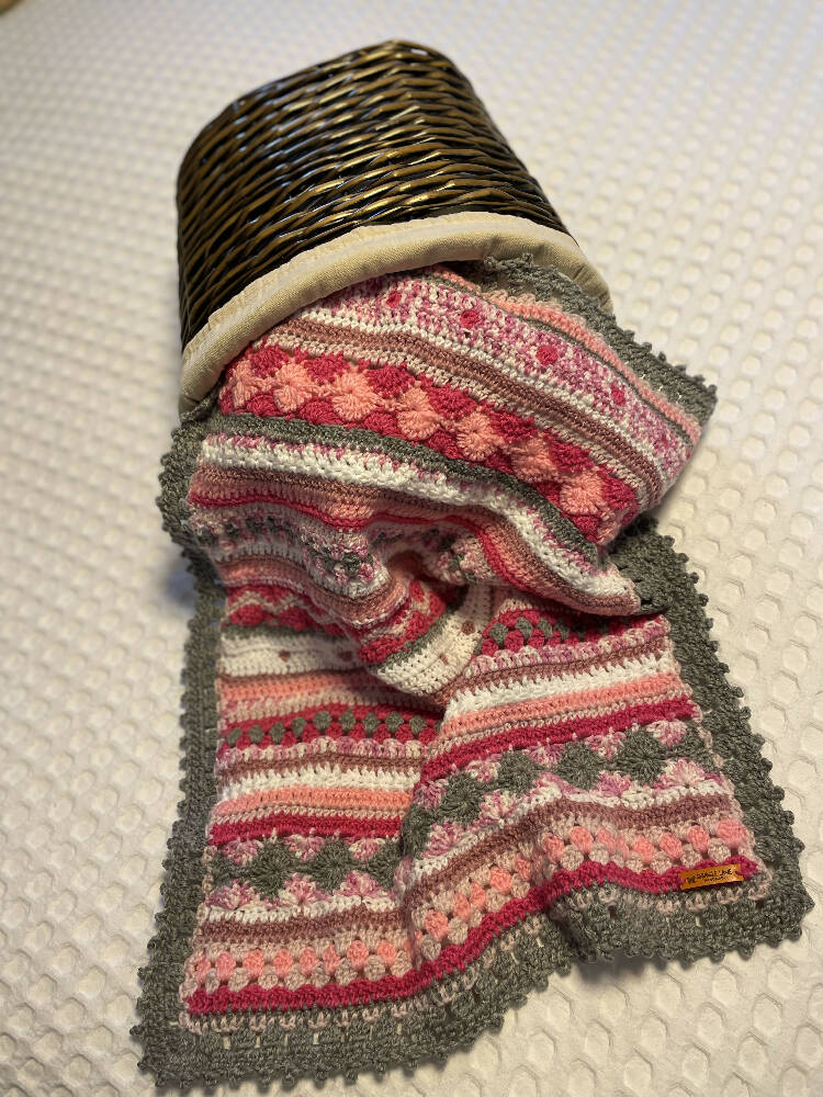 Crocheted Baby Boho Blanket