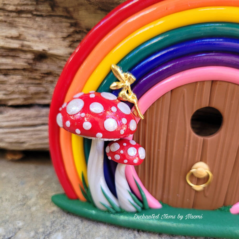 Sweet little Rainbow Fairy door
