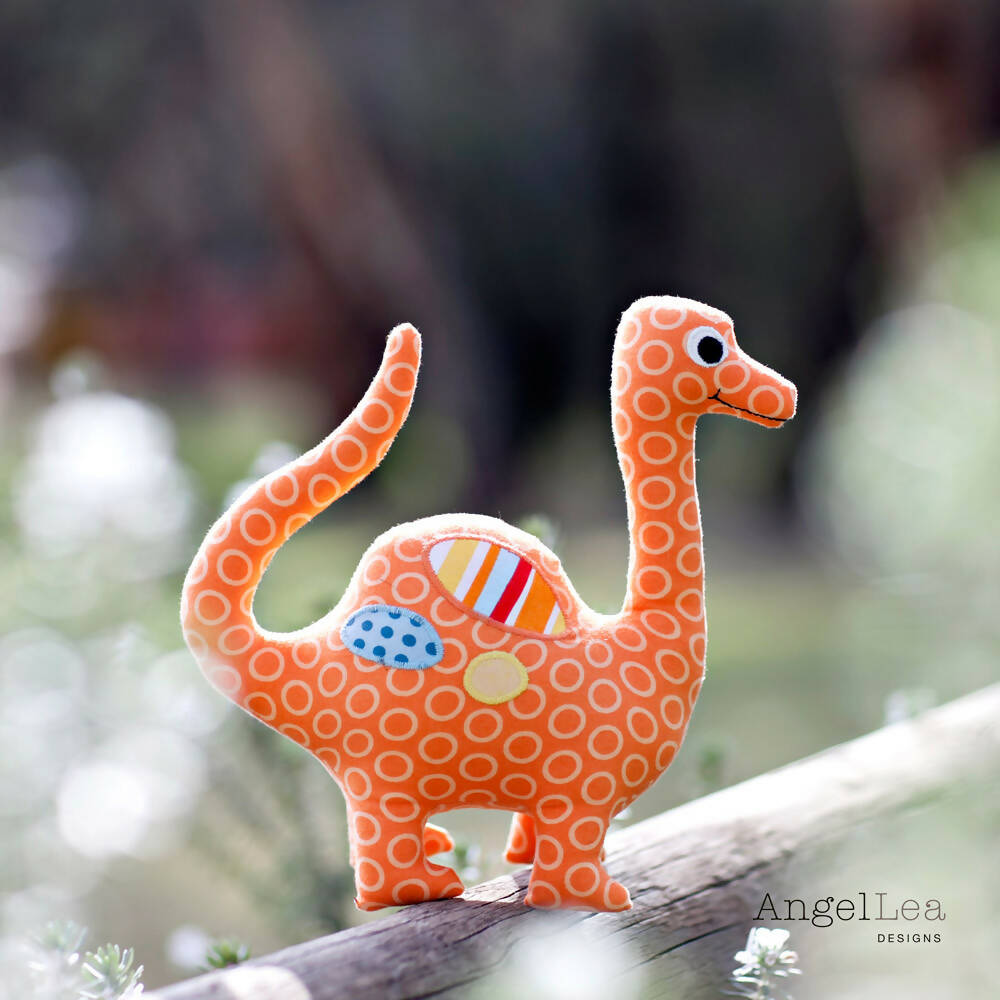 Dinosaur Softie PDF Sewing Pattern Stuffed Animal Pattern