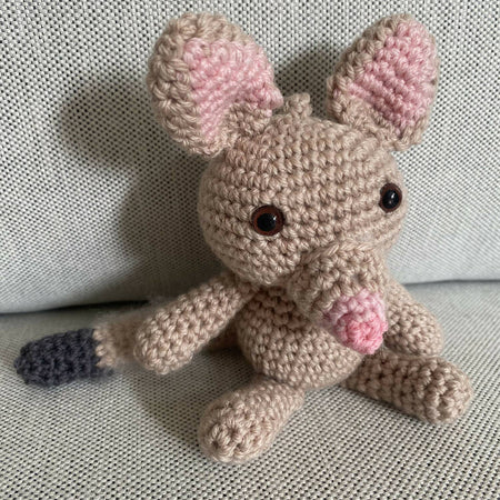 Possum - crocheted toy