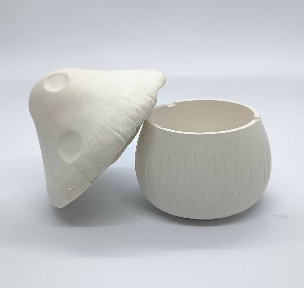 Plastercraft Mushroom Trinket Holder - Paint it Yourself