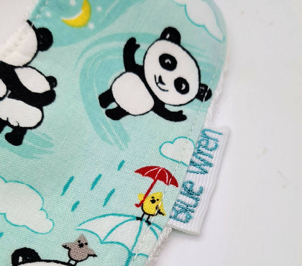Baby Bib - Panda Fabric