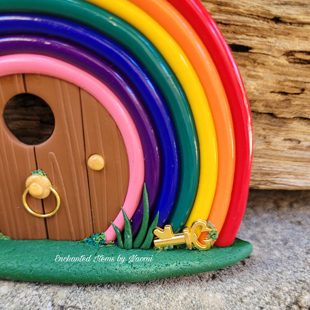 Mini Rainbow Fairy door