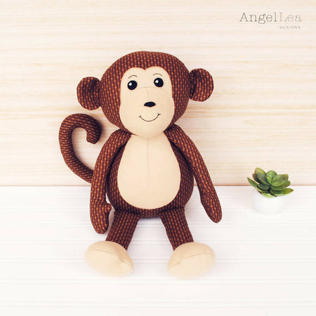 Monkey Stuffed Animal PDF Sewing Pattern