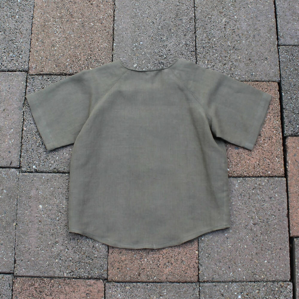 Summer Shirt - Linen - Size 3 - Hand Embroidery