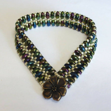 'Green Iris' Cobblestone Bracelet