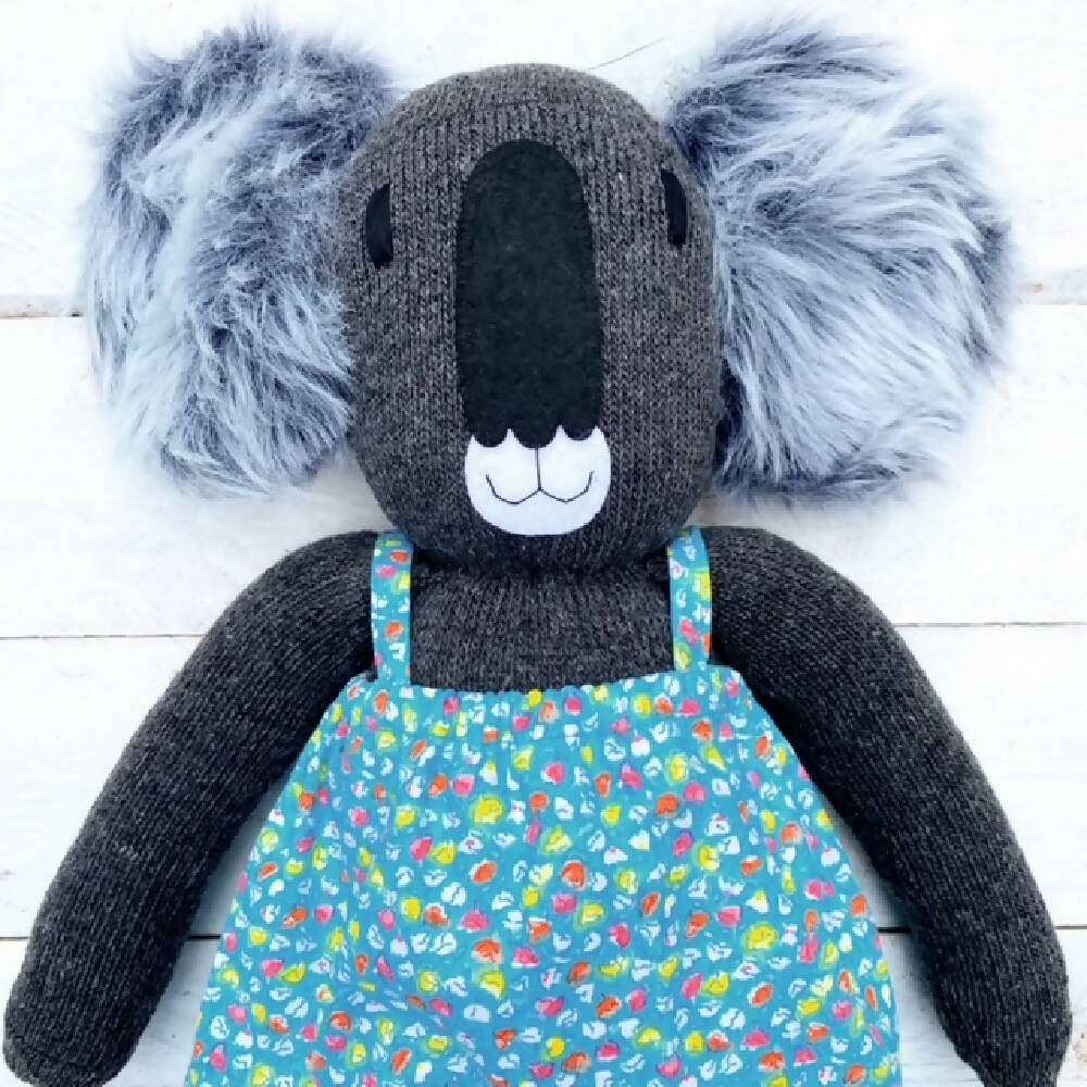 Beverley Sock Koala-Sock Monkey-Soft Toy-Australian animal_2