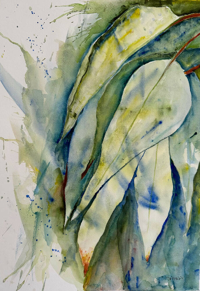 'Aussie Gum' watercolour original artwork