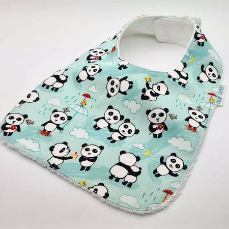 Baby Bib - Panda Fabric