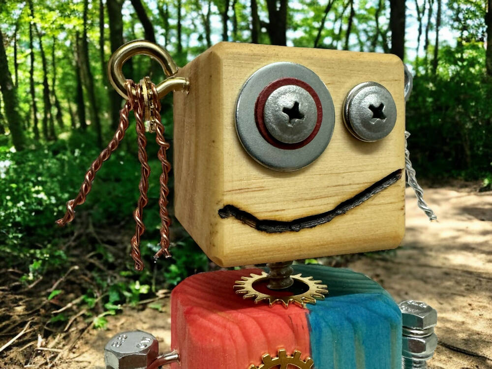 Helen - Wooden Steampunk Superhero Robot