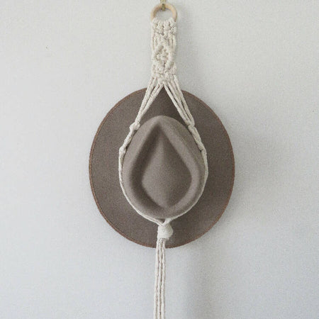 Macrame hat hanger - Single / Double