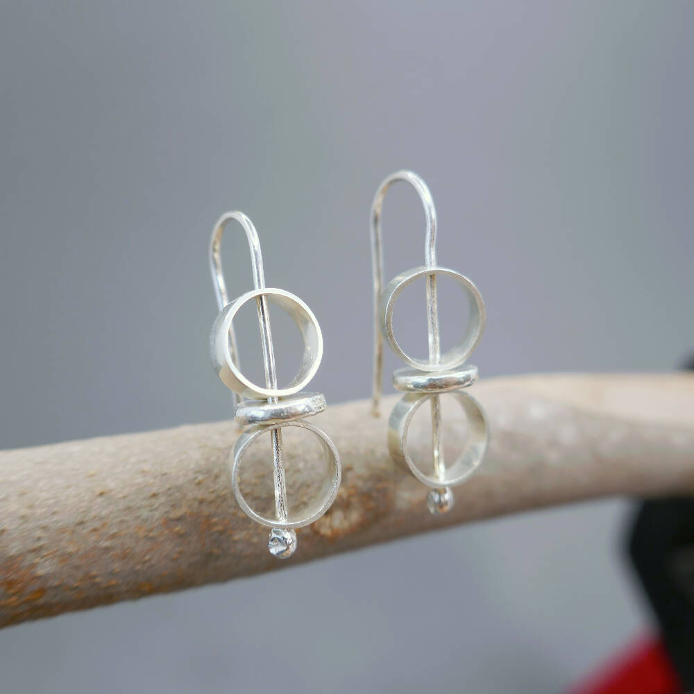Pebble Ring Spinners - Earrings
