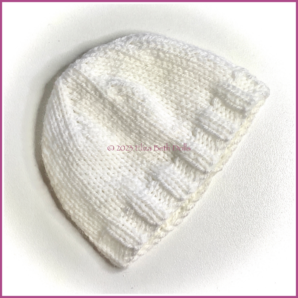 32cm Beanie hat PDF digital pattern, ElizaBethDolls, Eliza Beth Dolls, Australia, 1