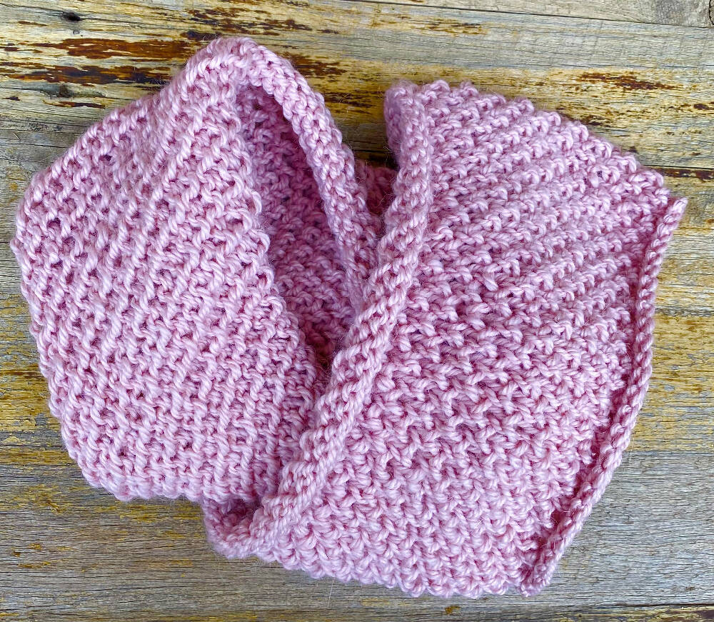 Reversible Scarf Knitting Pattern Infinity Cowl Staceysknitwits 2