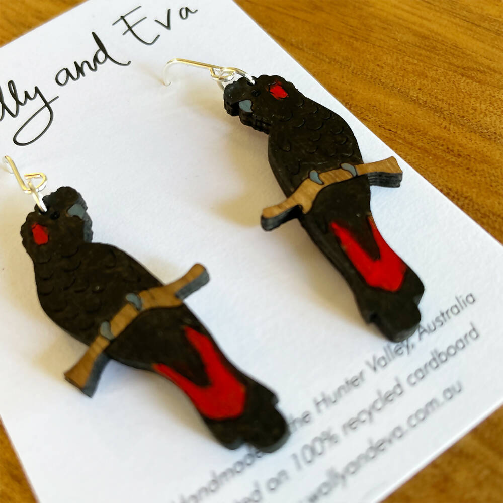 Madeit_handmade_red_tailed_black_cockatoo_earrings_3