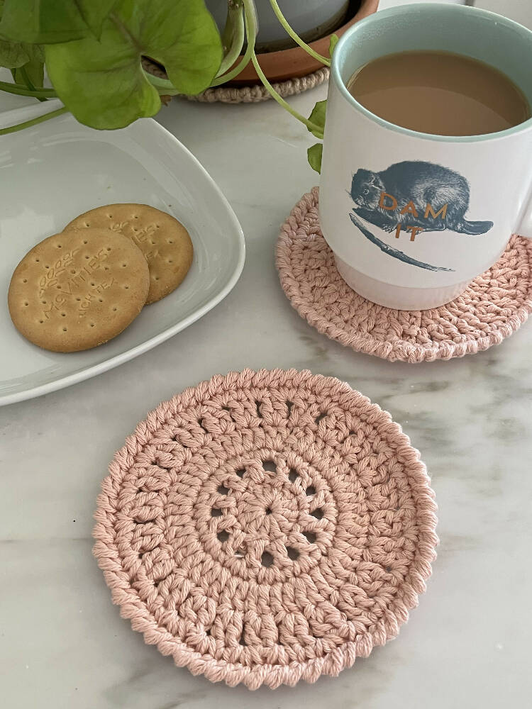 Country Coaster - Cotton Crochet Coaster