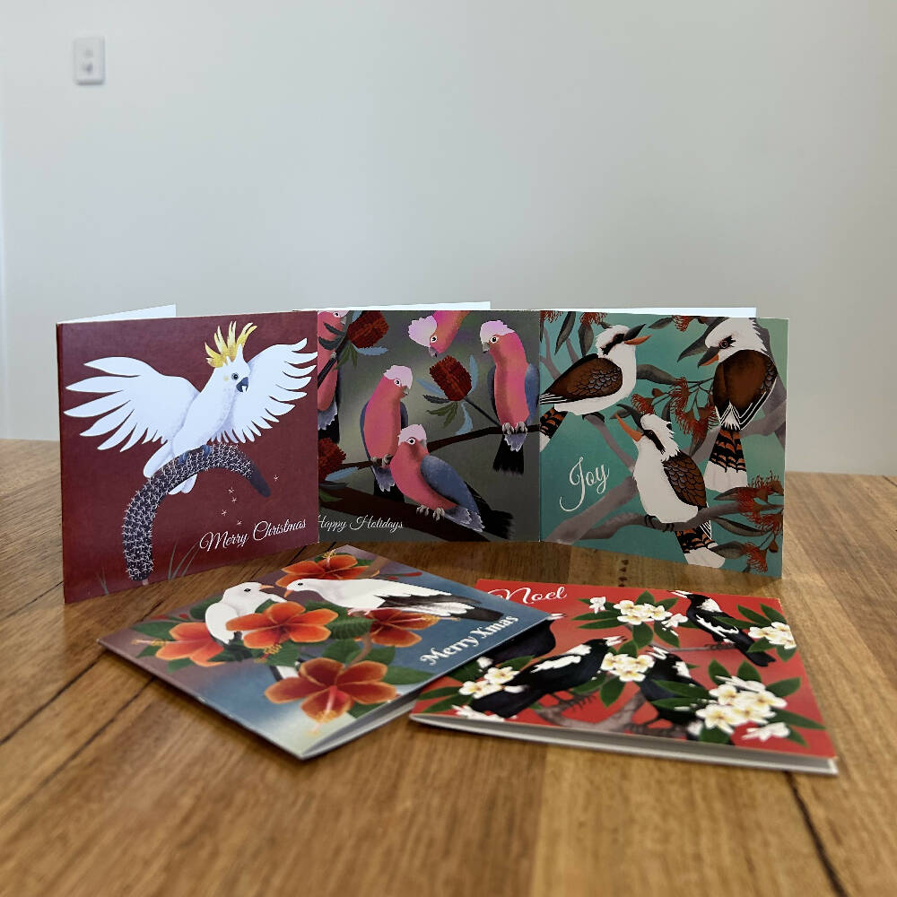 Australian Bird Christmas Cards (5 pack)