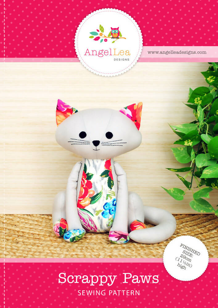 Cat Softie Pattern PDF Sewing Pattern Cat Stuffed Animal