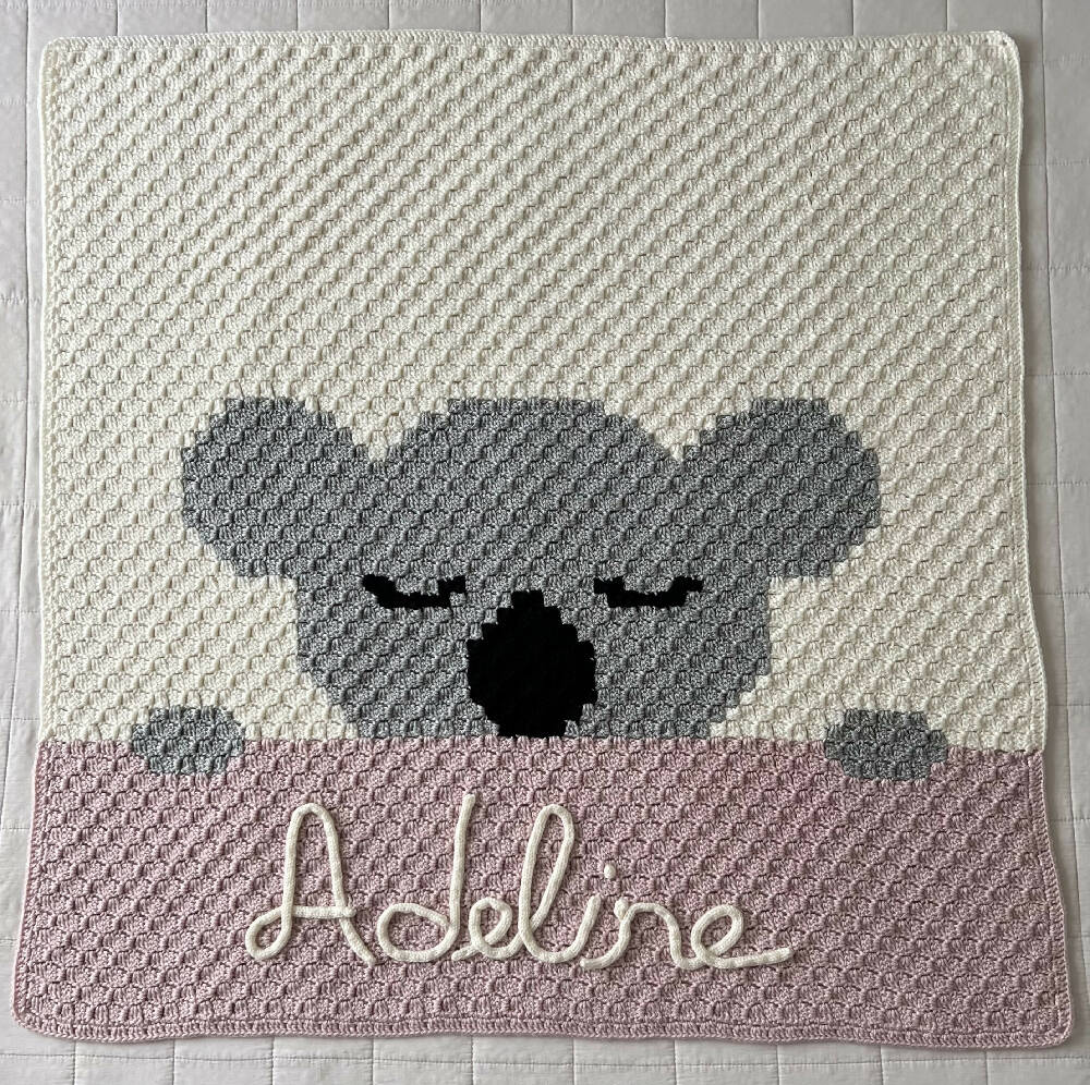 Crochet Lullaby Koala Blanket