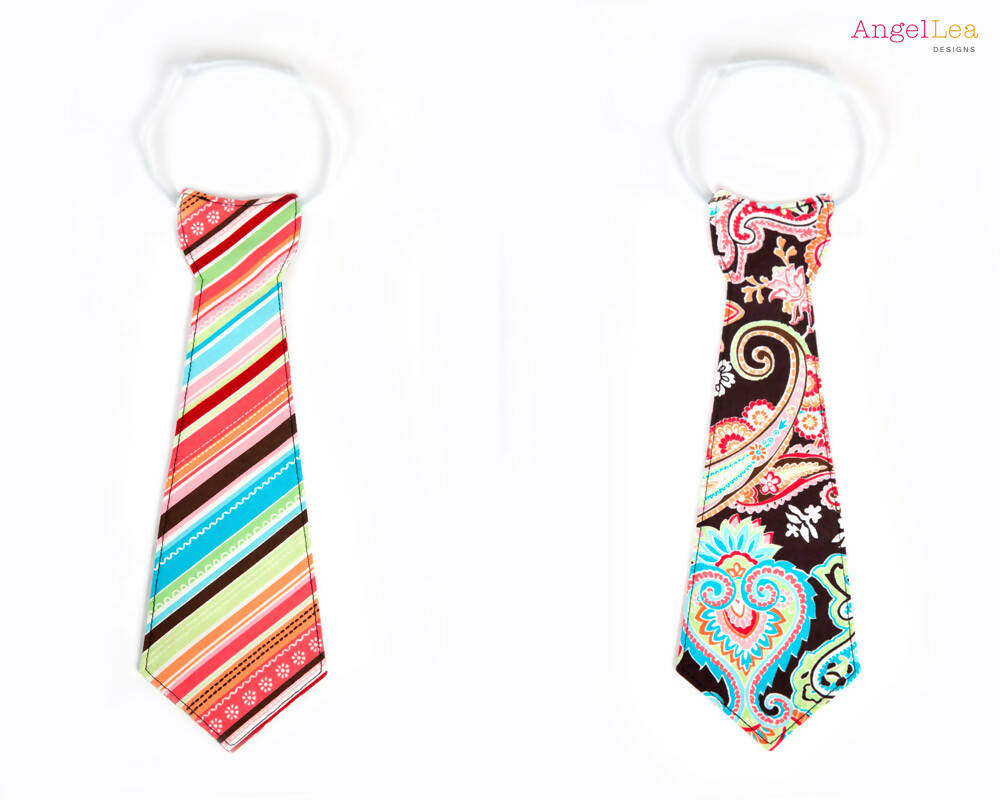 Necktie PDF Sewing Pattern Boys Necktie, Skinny & Wide Ties