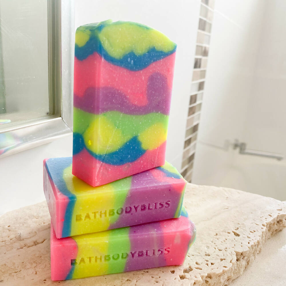 Rainbow Sherbet - Handmade Vegan Soap