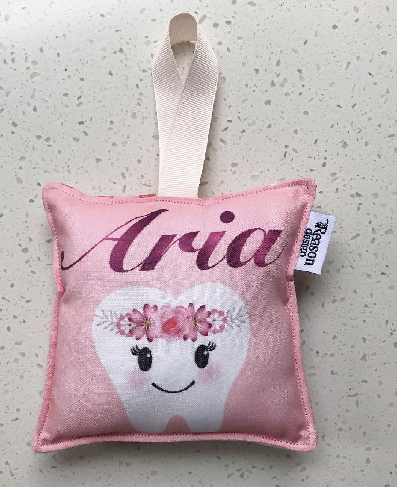 Personalised tooth fairy pillow- lots of colours