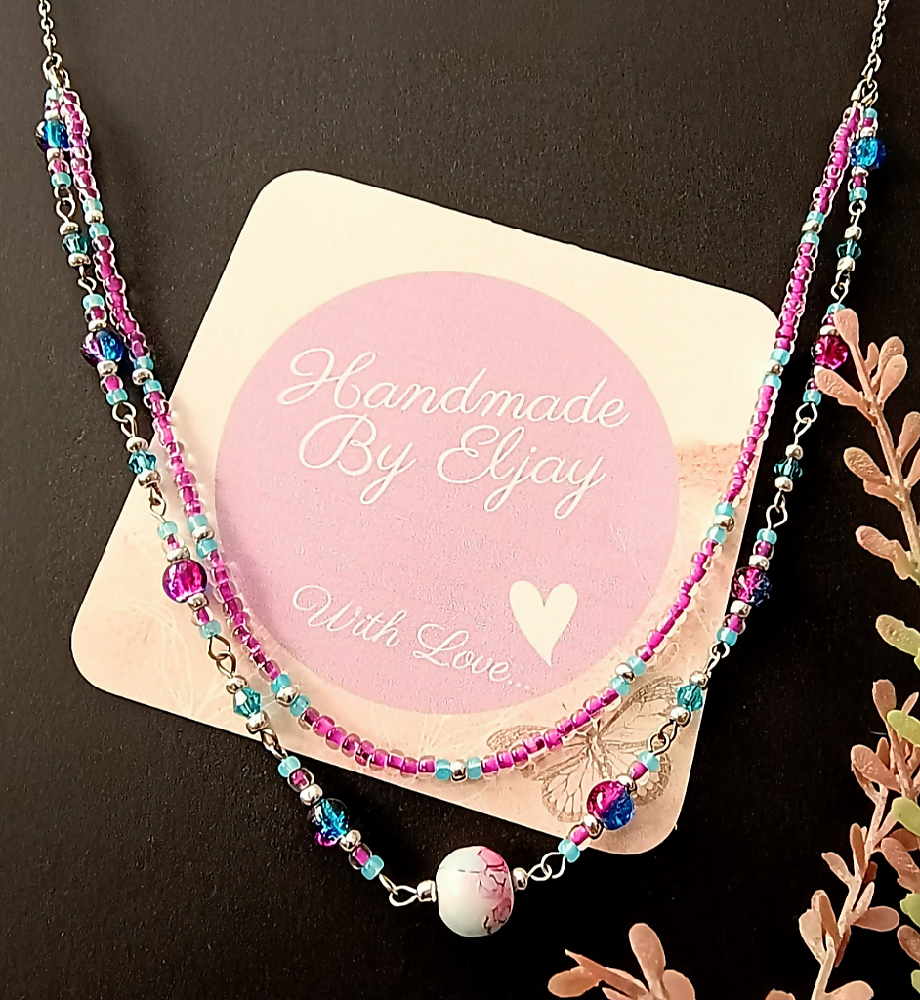 Semi-Layered Bead 'n' Chain Necklaces