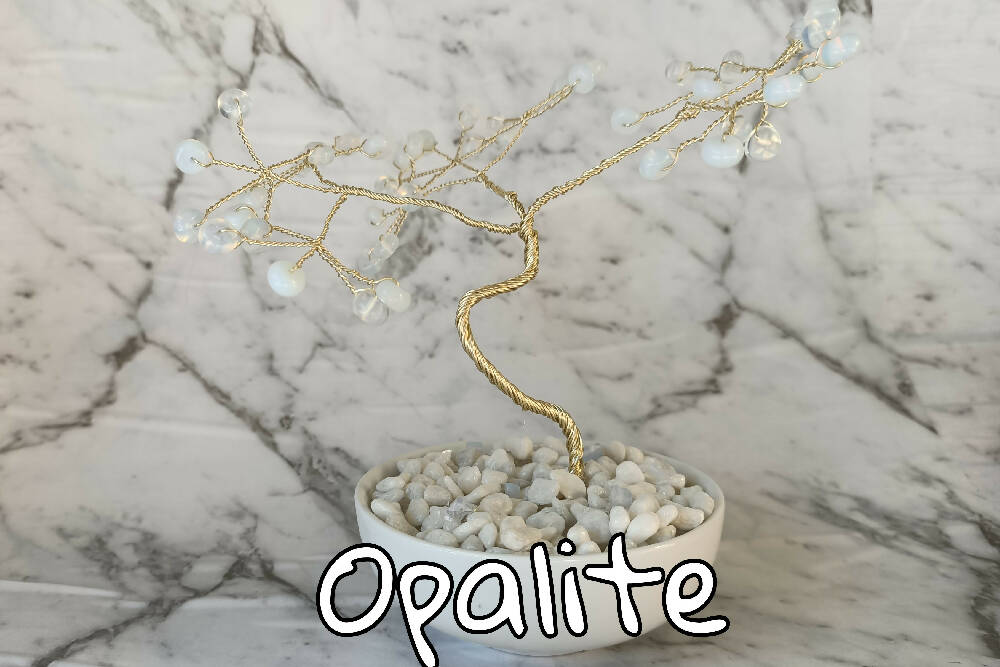 Opalite Mini Gem Tree already made