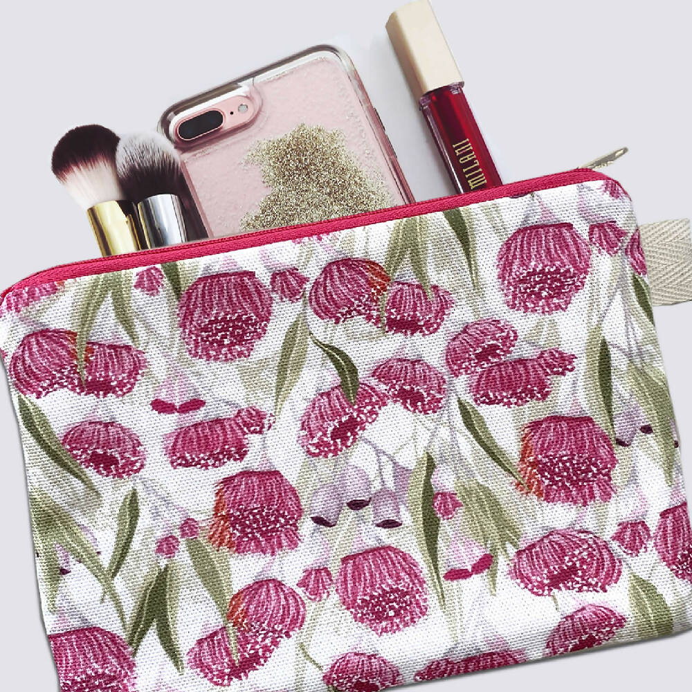 zp-004-Australian-Flowering-Gum-Blossom-Zipper-Pouch-B