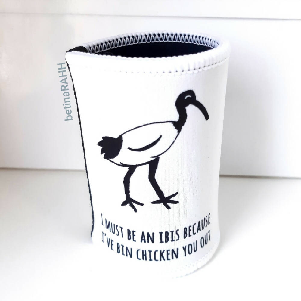 Bin Chicken (Ibis) Stubby Cooler // Stubbie Holder // Free Post to Aus