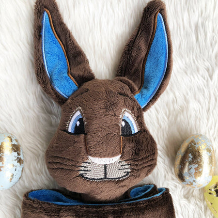 Baby comforter, Embroidered name, PeterRabbit themed Ruggybud, Made to order