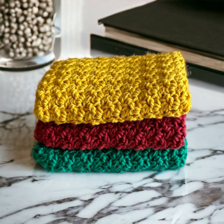 Crochet Washcloths - 100% Cotton
