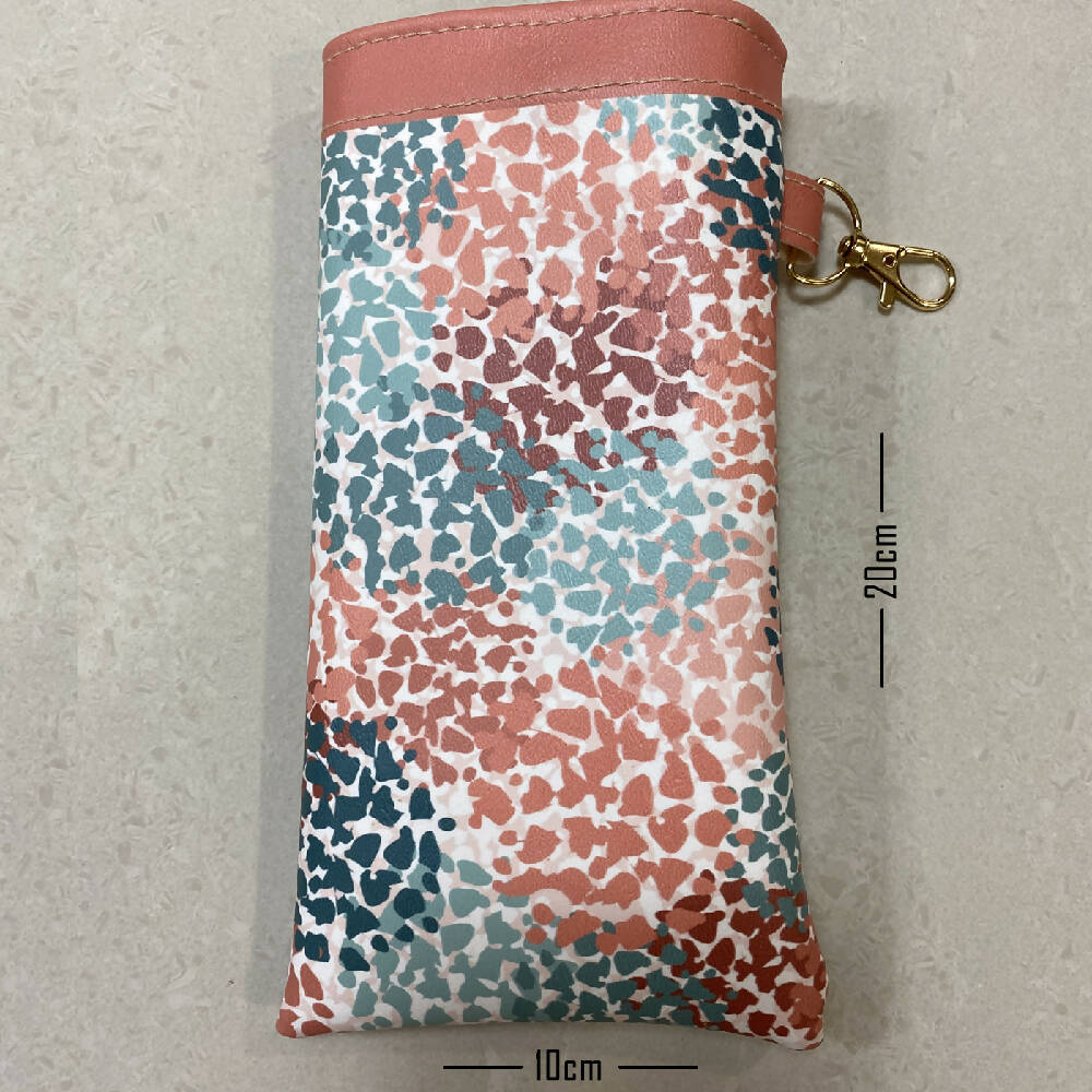 Soft-glasses-case-faux-leather-dappled-abstract-floral-B