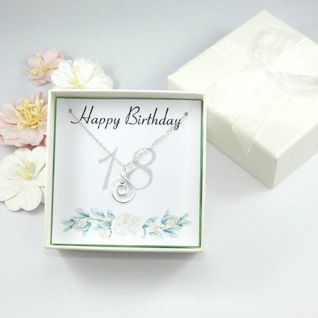 Personalized 18th Birthday Gift Necklace,18th Birthday Gift