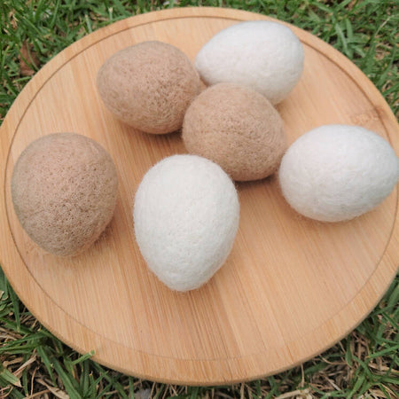 Felted Wool Eggs - Set of 6 - Easter Decor / Photo Prop