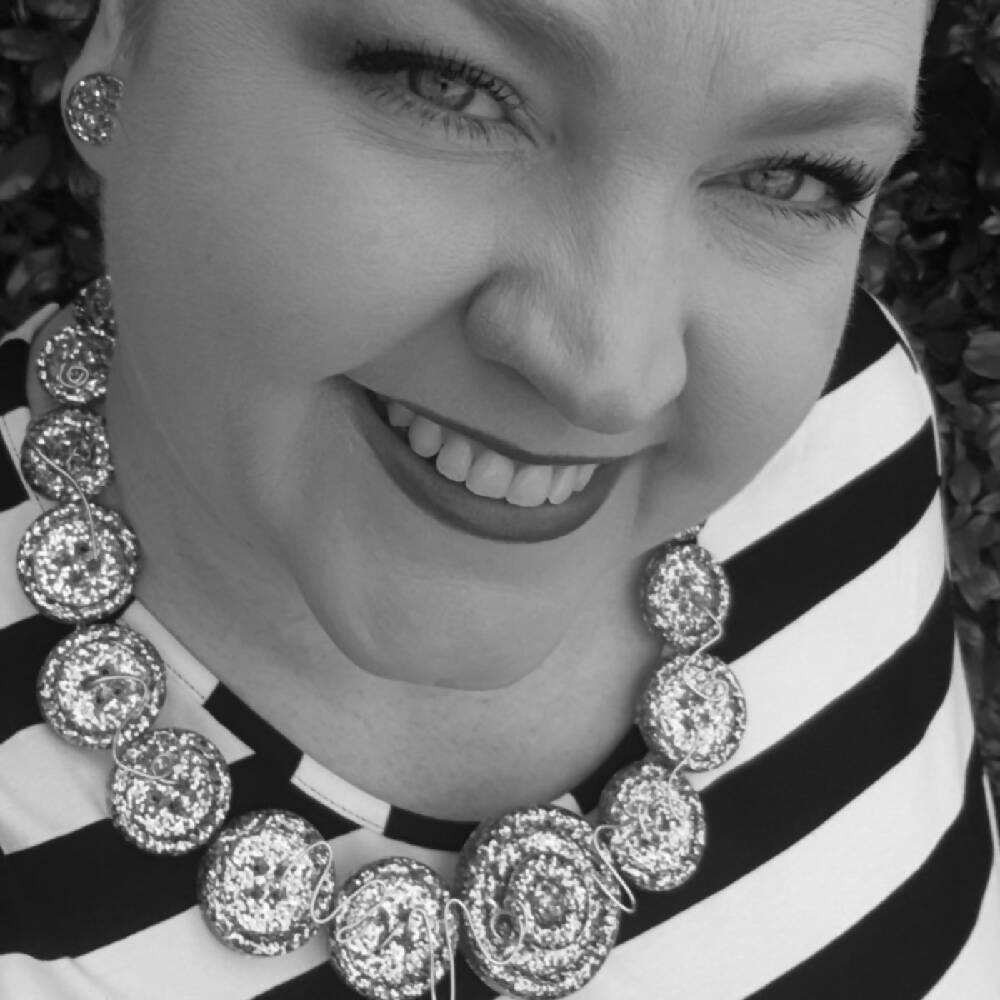 Button Necklace - Sailor - Button Jewellery - Earrings