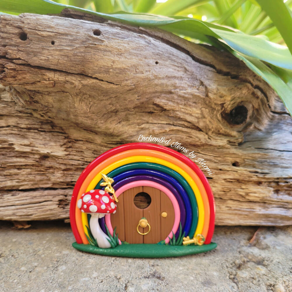 Mini Rainbow Fairy door