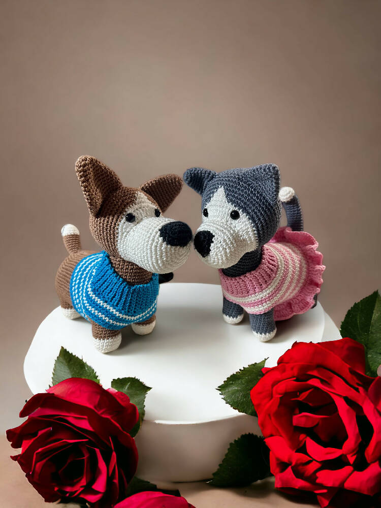 Crochet Cat or Dog in Jumper or dress