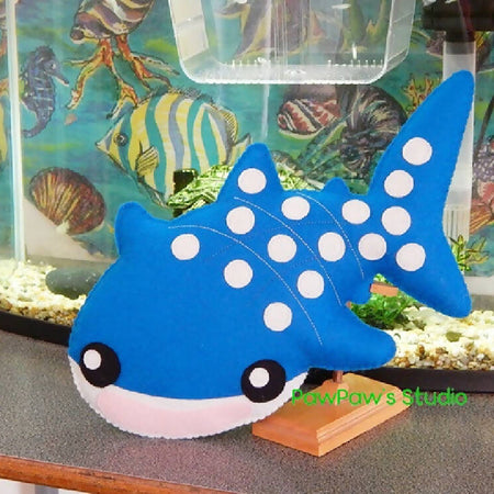 Whale Shark Plush / Shark Softie / Whale Shark Toy / Felt Toy