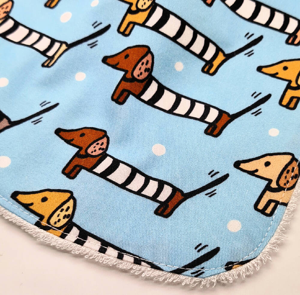 Baby Feeder Bib Sausage Dogs