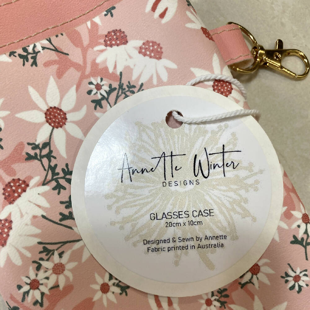 Glasses Case / Pouch featuring exclusive Australian Flannel Flowers Floral Print #1