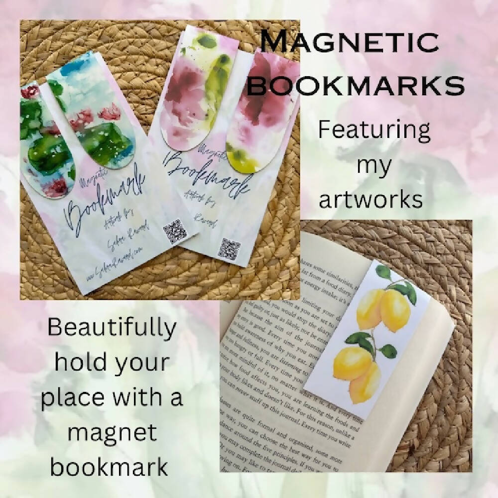 Magnetic Bookmark Fruits & Veg, book page holder