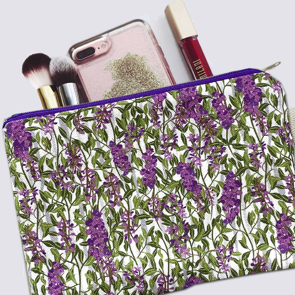 Zipper Purse - Australian Happy Wanderer Vine Print with Secret Message inside #2