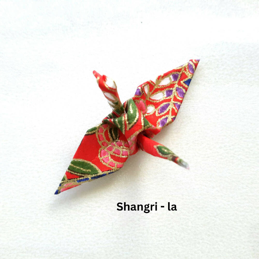 Shangri - la crane by Marion Nelson Art