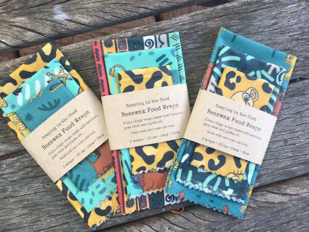 Beeswax Wraps Set of 3