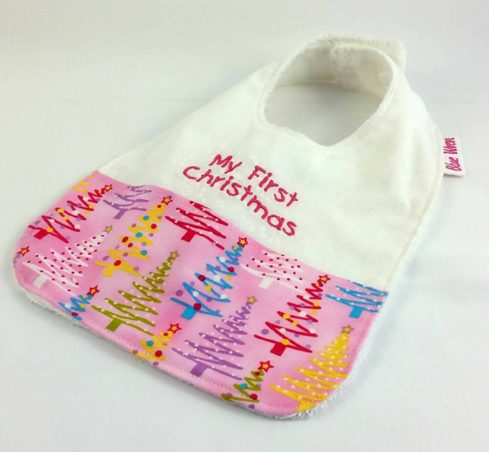 Christmas Baby Bib Personalised Gift