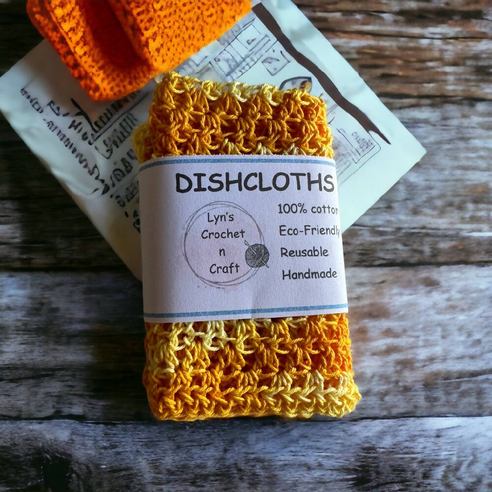 handmade crochet dishcloth